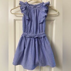 POLO RALPH LAUREN Blue Gingham Kids Dress Size 3/3T